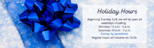 Holiday Hours Plaza Jewelry banner